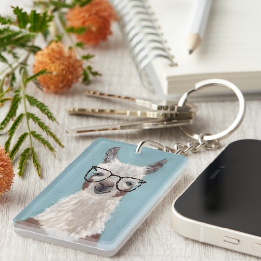 Llama Specs - Oversized Glasses Schlüsselanhänger (Vorderseite rechts)