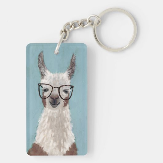 Llama Specs - Oversized Glasses Schlüsselanhänger (Rückseite)