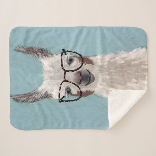 Llama Specs - Oversized Glasses Sherpadecke (Vorderseite (Horizontal))