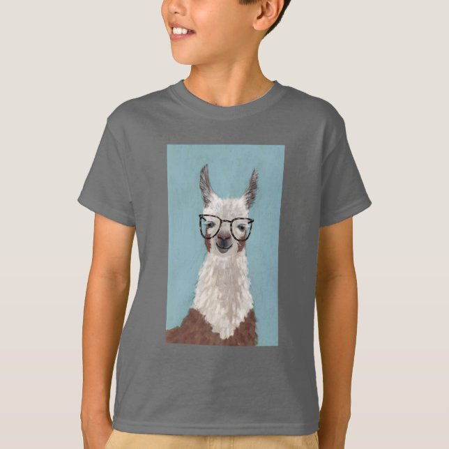 Llama Specs - Oversized Glasses T-Shirt (Vorderseite)