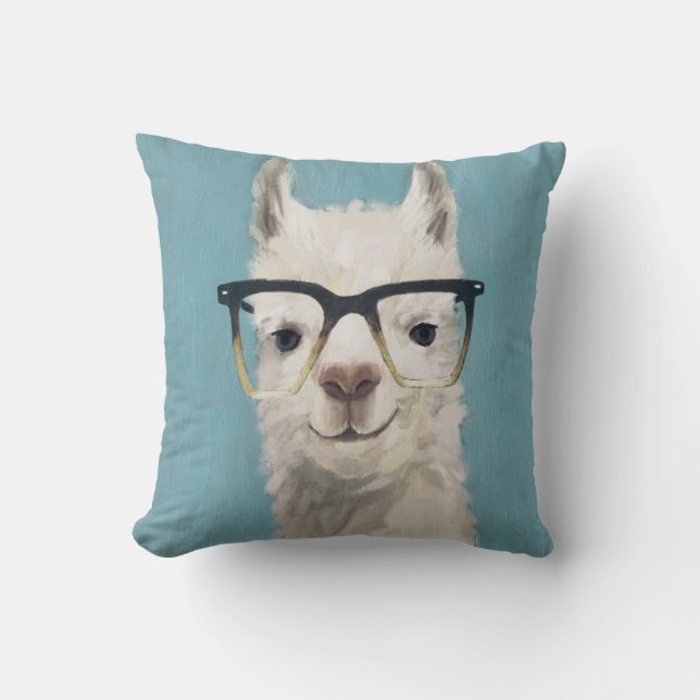 Llama Specs - Platz Kissen (Vorderseite)