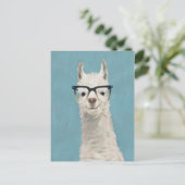 Llama Specs - Platz Postkarte (Stehend Vorderseite)