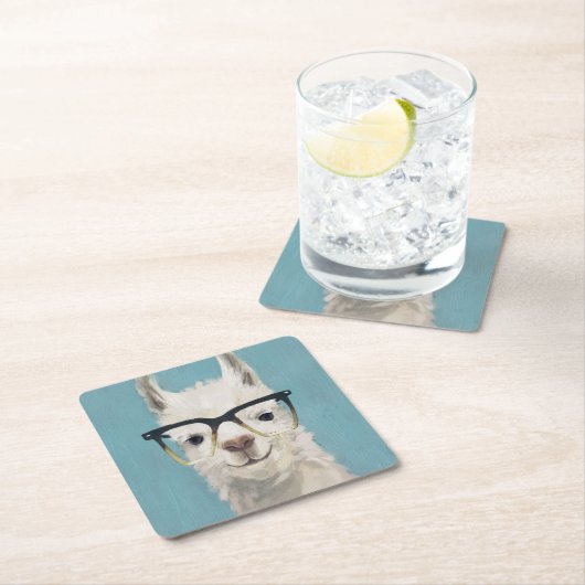 Llama Specs - Platz Rechteckiger Pappuntersetzer (Vor Ort)