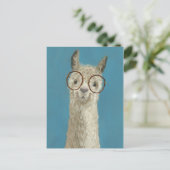 Llama Specs - Rundglas Postkarte (Stehend Vorderseite)