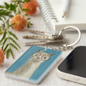 Llama Specs - Rundglas Schlüsselanhänger (Vorderseite rechts)