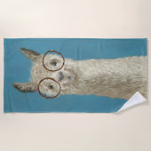 Llama Specs - Rundglas Strandtuch (Vorderseite)