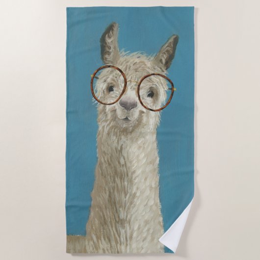 Llama Specs - Rundglas Strandtuch (Vorderseite)