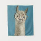 Llama Specs - Rundglas Wandteppich (Vorderseite)