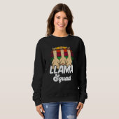 Llama Squad Animal Cute Llamas Sayings Sweatshirt (Vorne ganz)