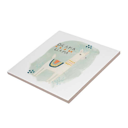 Llama Squad - Drama Llama Fliese (Seite)