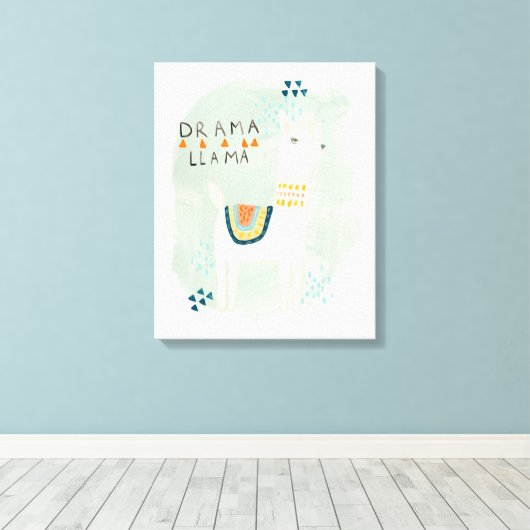 Llama Squad - Drama Llama Leinwanddruck (Insitu (Holzboden))