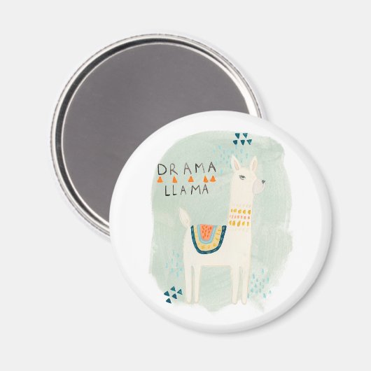 Llama Squad - Drama Llama Magnet (Vorderseite/Rückseite)