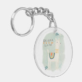 Llama Squad - Drama Llama Schlüsselanhänger (Vorderseite links)