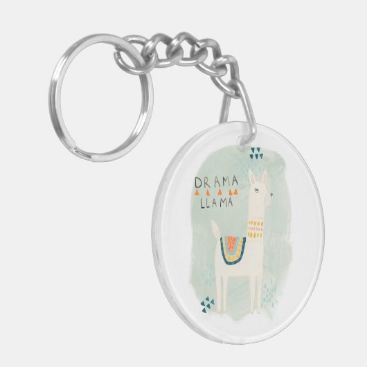 Llama Squad - Drama Llama Schlüsselanhänger (Vorderseite links)
