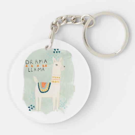 Llama Squad - Drama Llama Schlüsselanhänger (Rückseite)