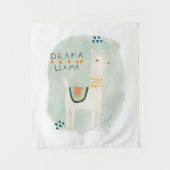 Llama Squad - Drama Llama Wandteppich (Vorderseite)