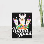 Llama Squad Funny Cute Llama Matching Karte (Vorderseite)