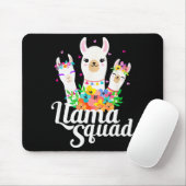 Llama Squad Funny Cute Llama Matching  Mousepad (Mit Mouse)