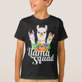 Llama Squad Funny Cute Llama Matching  T-Shirt (Vorderseite)