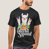 Llama Squad Funny Cute Llama Matching  T-Shirt (Vorderseite)