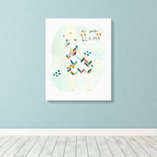 Llama Squad - No Prob-llama Leinwanddruck (Insitu (Holzboden))