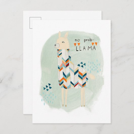 Llama Squad - No Prob-llama Postkarte (Vorne/Hinten)