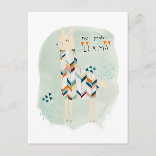 Llama Squad - No Prob-llama Postkarte (Vorderseite)
