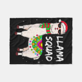 Llama Squad Spaß Llama passende Gles Frohe Weihnac Fleecedecke (Vorderseite (Horizontal))