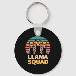 Llama Squad Sungles Coole Llamas Geschenk Schlüsselanhänger