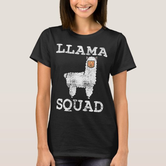 Llama Squad Vintag T-Shirt (Vorderseite)