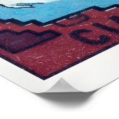 Llama Standing Peru 1920s-30s Matchbox Label Poster (Ecke)