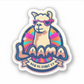 Llama Sticker Das perfekte Geschenk für Tierliebha (Vorderseite)