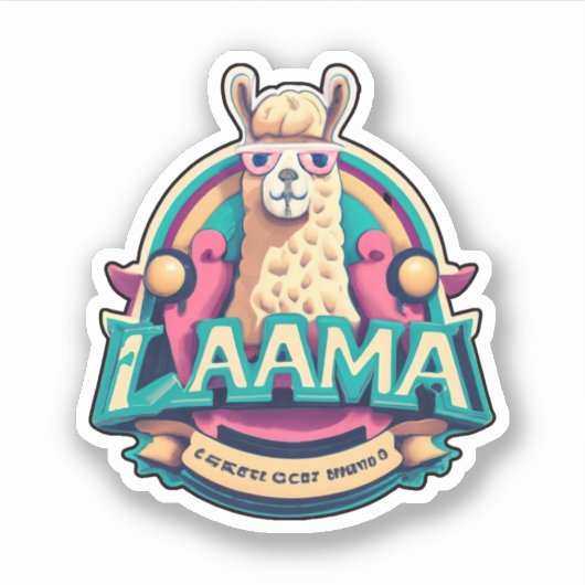 Llama Stickers Hinzufügen einer Touch von Whimsy Y Aufkleber (Vorderseite)