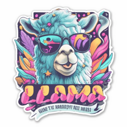 Llama Stickers Hinzufügen einer Touch von Whimsy Y Aufkleber (Vorderseite)