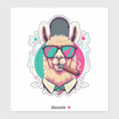 Llama Stickers Spark Freude in jedem Detail Aufkleber (Blatt)