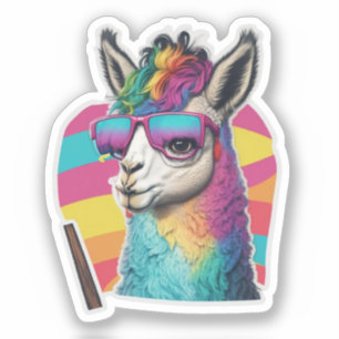 Llama Stickers Your Daily Dose of Cuteness Aufkleber