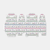 Llama Stripe Muster Geschenkschachtel (Ungefaltet)