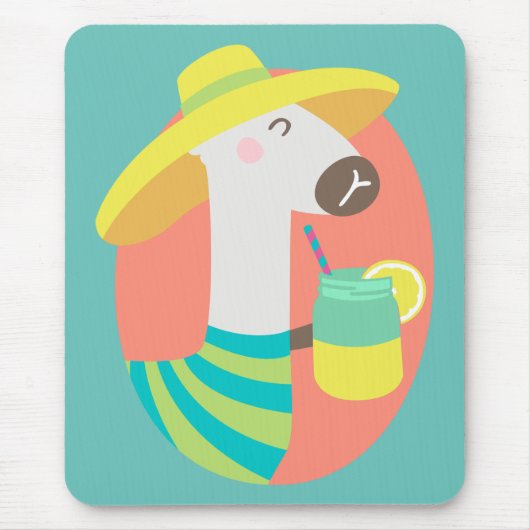 Llama Summer Mousepad (Vorne)