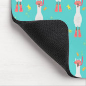 Llama Summer Swim Mousepad (Ecke)