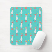 Llama Summer Swim Mousepad (Mit Mouse)