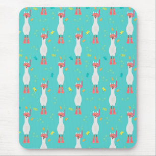 Llama Summer Swim Mousepad