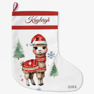Llama Sweater Grosses Weihnachtsfest Strumpf Großer Weihnachtsstrumpf