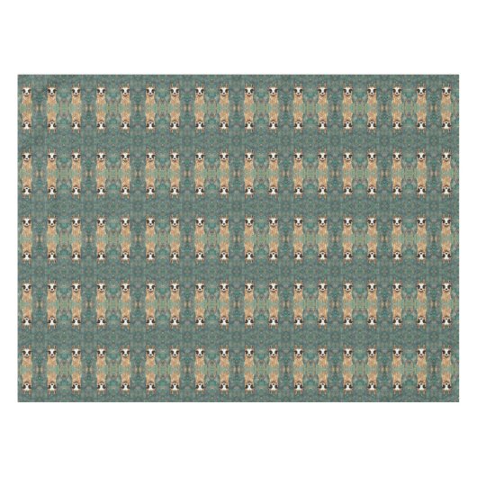Llama Tablecloth Smile - Funny Tischdecke (Vorderseite (Horizontal))
