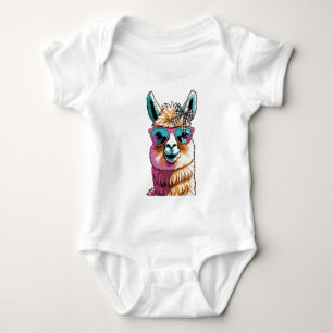 Llama-Tag Baby Strampler