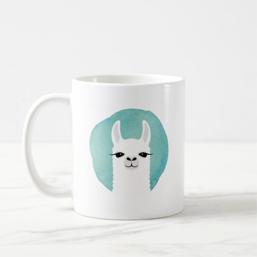 Llama-Tasse Kaffeetasse (Links)