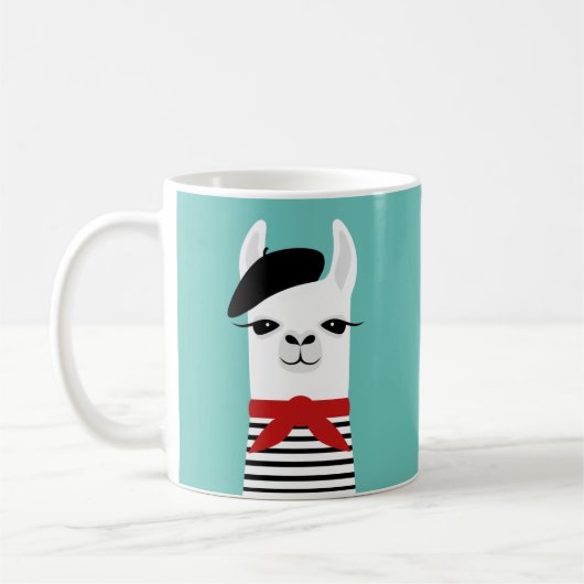 Llama-Tasse Kaffeetasse (Links)