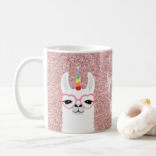 Llama-Tasse Kaffeetasse (Mit Donut)