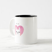 Llama-Tasse Zweifarbige Tasse (Vorderseite Links)
