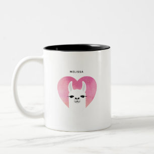 Llama-Tasse Zweifarbige Tasse