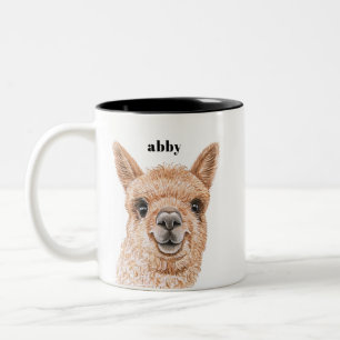 Llama-Tasse Zweifarbige Tasse